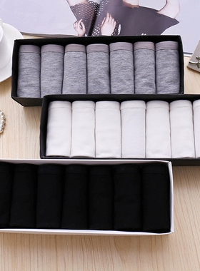 内裤女纯棉档100%全棉质面料抗菌中腰透气黑白灰色少女学生三角裤