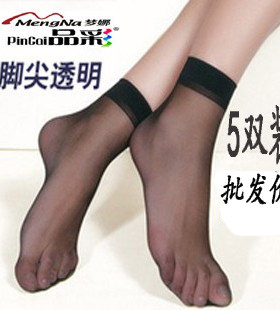 梦娜品彩系列水晶丝透气短丝袜