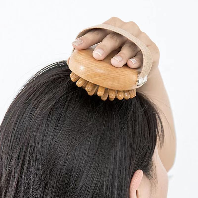 按摩肚子揉腹刮腿经络刷