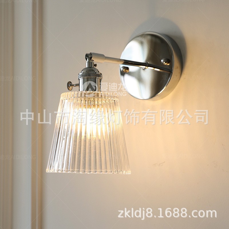 日式复古风铁艺壁灯现代