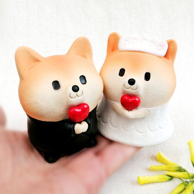 【国内发货】工房しろ 吐舌头柴犬摆件 3.5×3cm动物陶瓷陶器日本