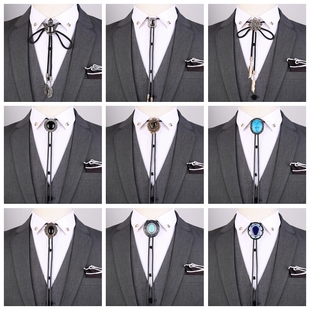 项链衬衫 tie牛仔波洛领带西部男士 领结领绳配饰 英伦bolo 韩国多款