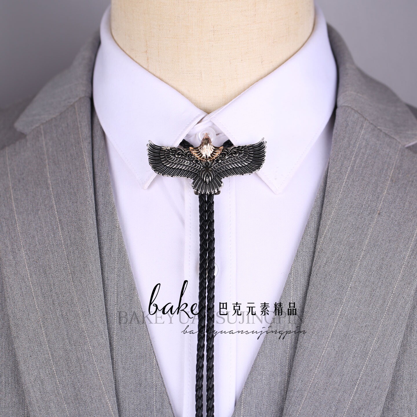 个性风bolo tie立体老鹰波洛领带男百搭西服衬衫狮子领结领绳配饰