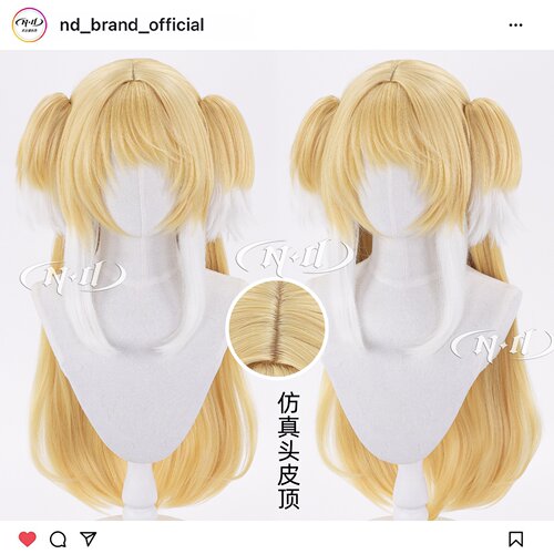 ND家】铃兰春之颂皮肤 明日方舟 70cm 双虎口夹角色造型款cos假发
