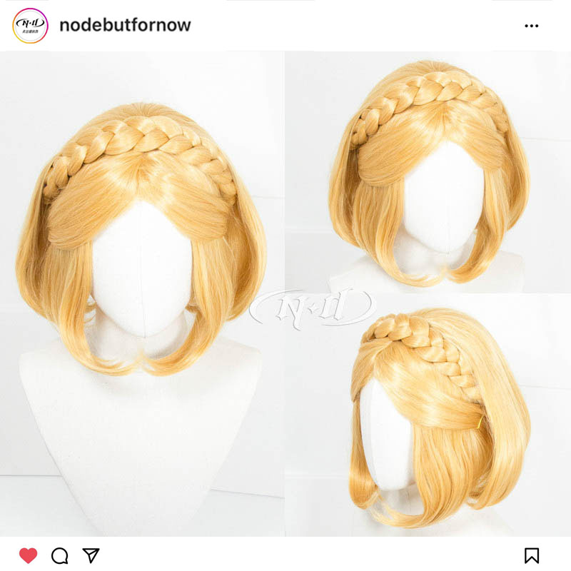 无需修剪!ND家】 塞尔达公主 短发 塞尔达传说王国之泪 cos假发