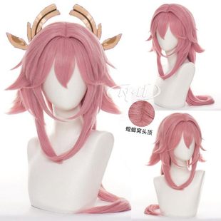 ND家】 八重神子 原神 cos假发 角色款 螳螂窝仿真头皮