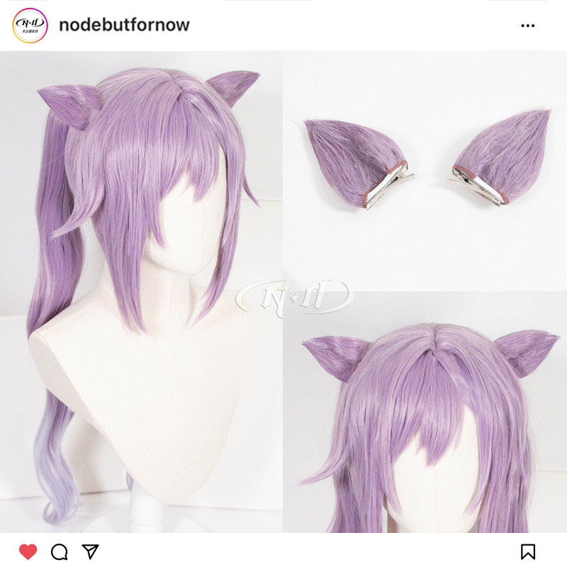 ND家霓裾翩跹刻晴皮肤cos假发