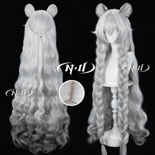 混玉米须120cm加长明日方舟cos假发 圣聆初雪异格 ND家 初雪原皮