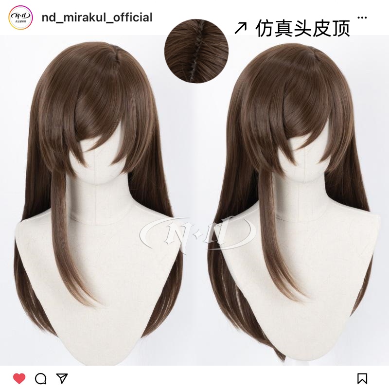 ND家】桃园奈奈生 元气少女结缘神 角色款cos假发 斜分