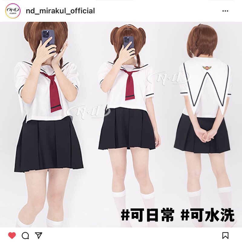 nd家木之本樱夏季校服 jk制服魔卡少女樱cos服可机洗日常