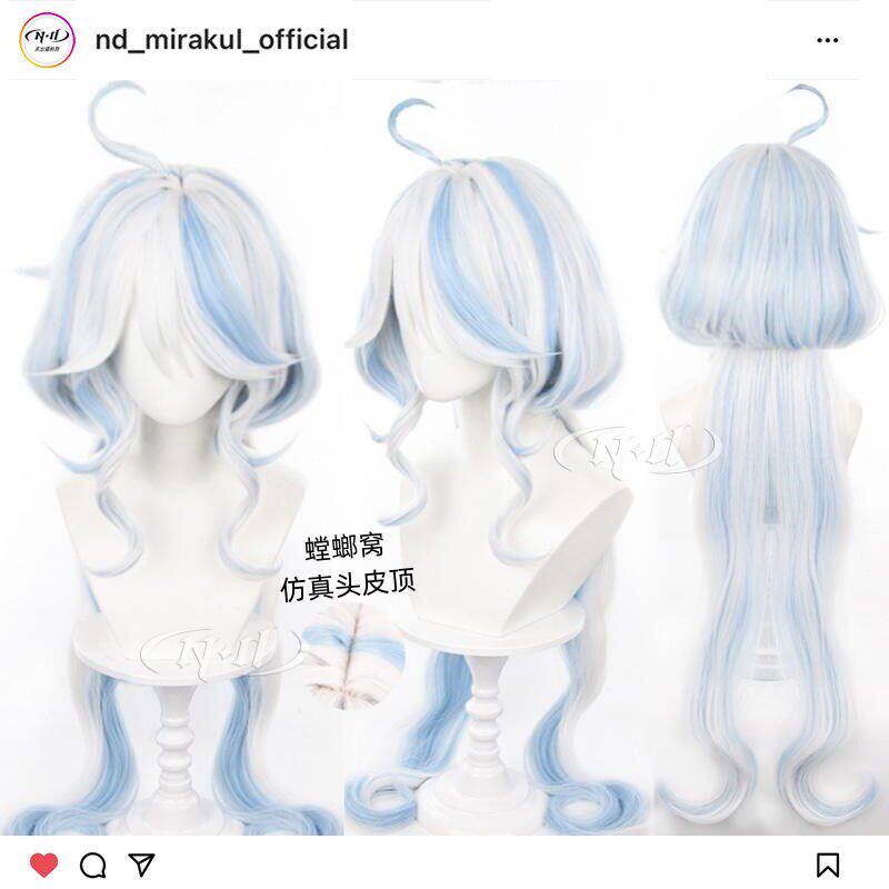 ND家】芙宁娜 芙卡洛丝芙卡洛斯水神原神角色款cos假发