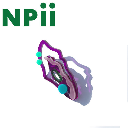 NPii草履虫耳环设计师亚克力原创