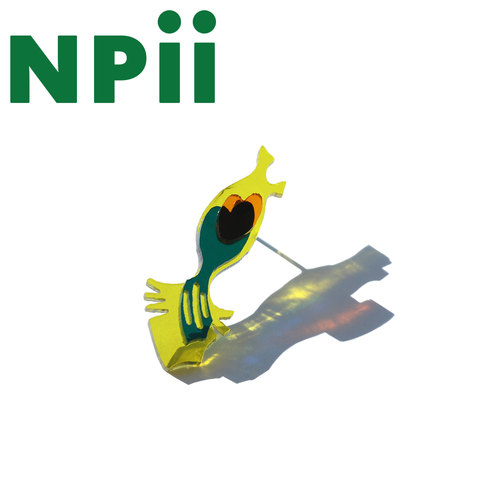 npii设计师亚克力耳钉抽象防过敏