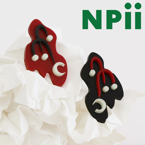 NPii夜曲耳环原创设计新款不对称