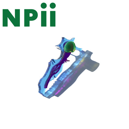 npii海洋蓝亚克力耳钉春夏搭配