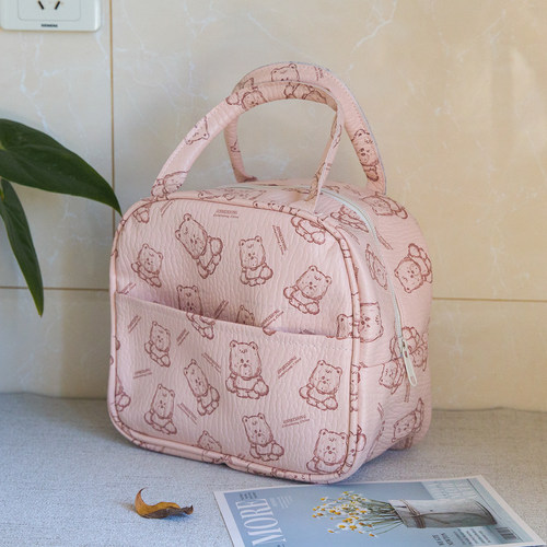 大容量防水便当包手提保温饭盒袋