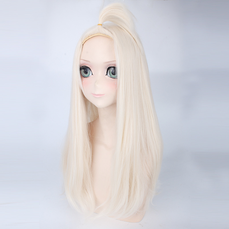 妖精的尾巴 米拉珍妮 米拉杰 浅金色淡黄色长发假毛cosplay假发