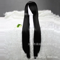 Tóc giả cosplay tóc giả Phương Đông làm quen với dự án / Đường Lingwu dài 100cm mét tóc đen dài tóc thẳng - Cosplay cosplay harry potter
