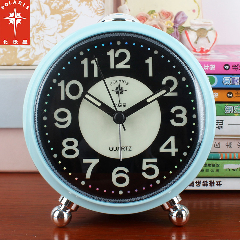 北极星静音床头台钟卧室台式小闹钟儿童用时钟夜光起床神器桌钟表,家居饰品,台钟/闹钟,淘宝优惠券,粉丝福利购,淘宝优惠卷
