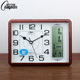 康巴丝大字体万年历座钟客厅老人静音日历台式 表钟表带温度桌面钟