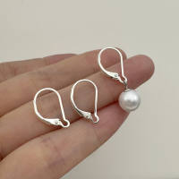 925 sterling silver ear hook accessories, French buckle diy earrings, change hooks, anti-loss, non-allergic silver jewelry, loose-fitting ear rings, plain silver thumbnail 2