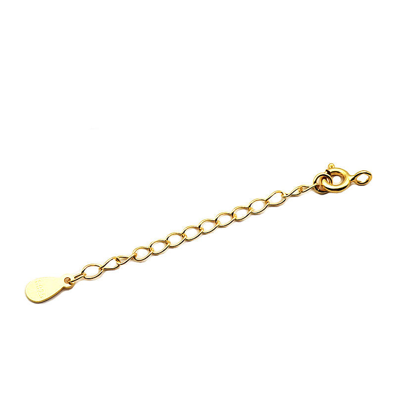 S  EXTENSION CHAIN NECKLACE EXTENDED TAIL CHAIN WATER DROP PIECE PLATINUM GOLD PLATED YELLOW GOLD COLOR DIY BRACELET QQ CLASP ACCESSORIES