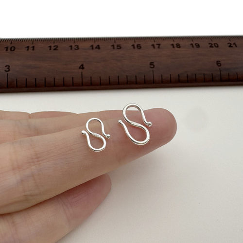 S扣小号大号银项链换扣子diy配件