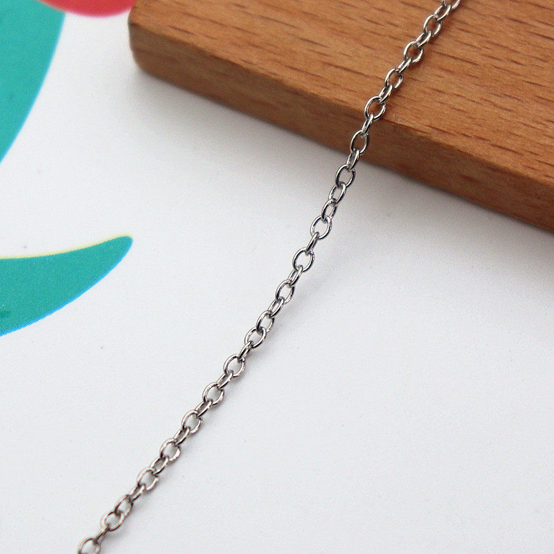 1M S  CROSS CHAIN LOOSE CHAIN CHAIN BASE MATERIAL DIY NECKLACE HANDMADE EAR CHAIN ALLERGY RESISTANT
