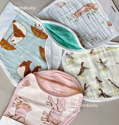 六层纱布婴儿拍嗝巾防吐奶巾