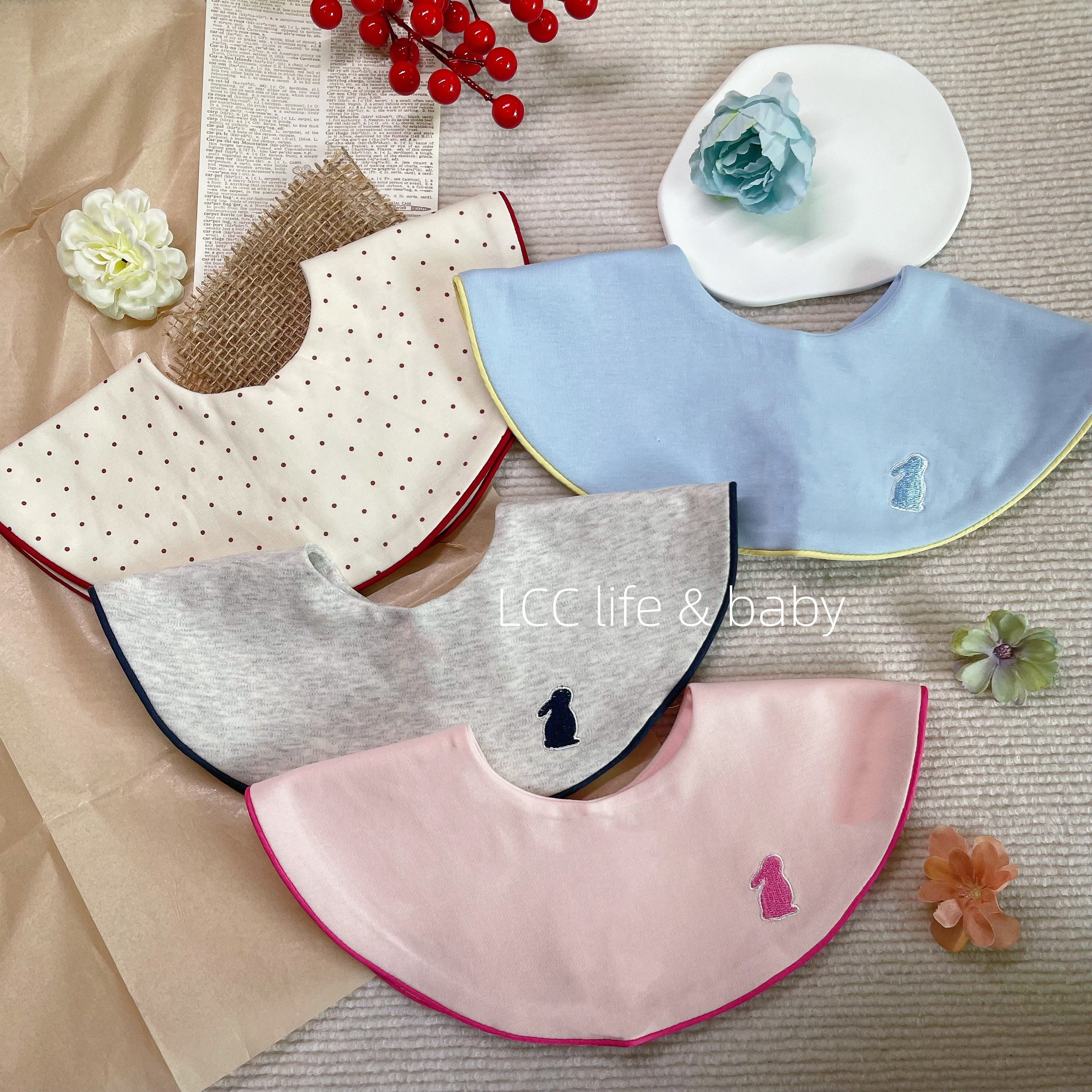 K**y同款婴儿围嘴纯棉a类口水巾撞色包边新生儿宝宝吐奶巾围兜,婴童用品,小围嘴,淘宝优惠券,粉丝福利购,淘宝优惠卷