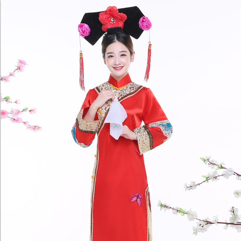 格格古代清朝头饰演出服