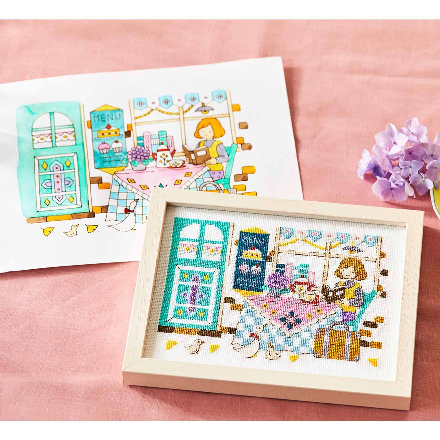 绝版：芬家 旅行少女寄来的童话般的街道画片般的十字绣/613889,居家布艺,其他/配件/DIY/缝纫,淘宝优惠券,粉丝福利购,淘宝优惠卷