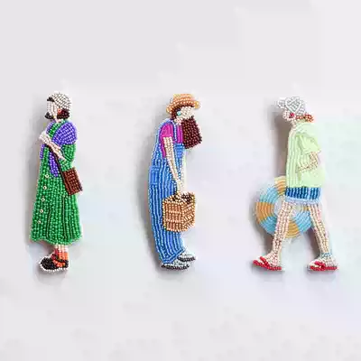 Odekeke Brooch 串珠胸针材料包 外出系列 日本御幸 miyuki 进口