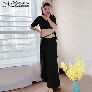 魅姿媛 肚皮舞新款2025春夏裙子练功服仙女性感显瘦东方舞蹈服装
