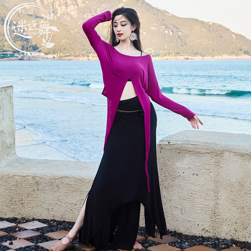迷迭舞肚皮舞服装长袖裙裤练功服