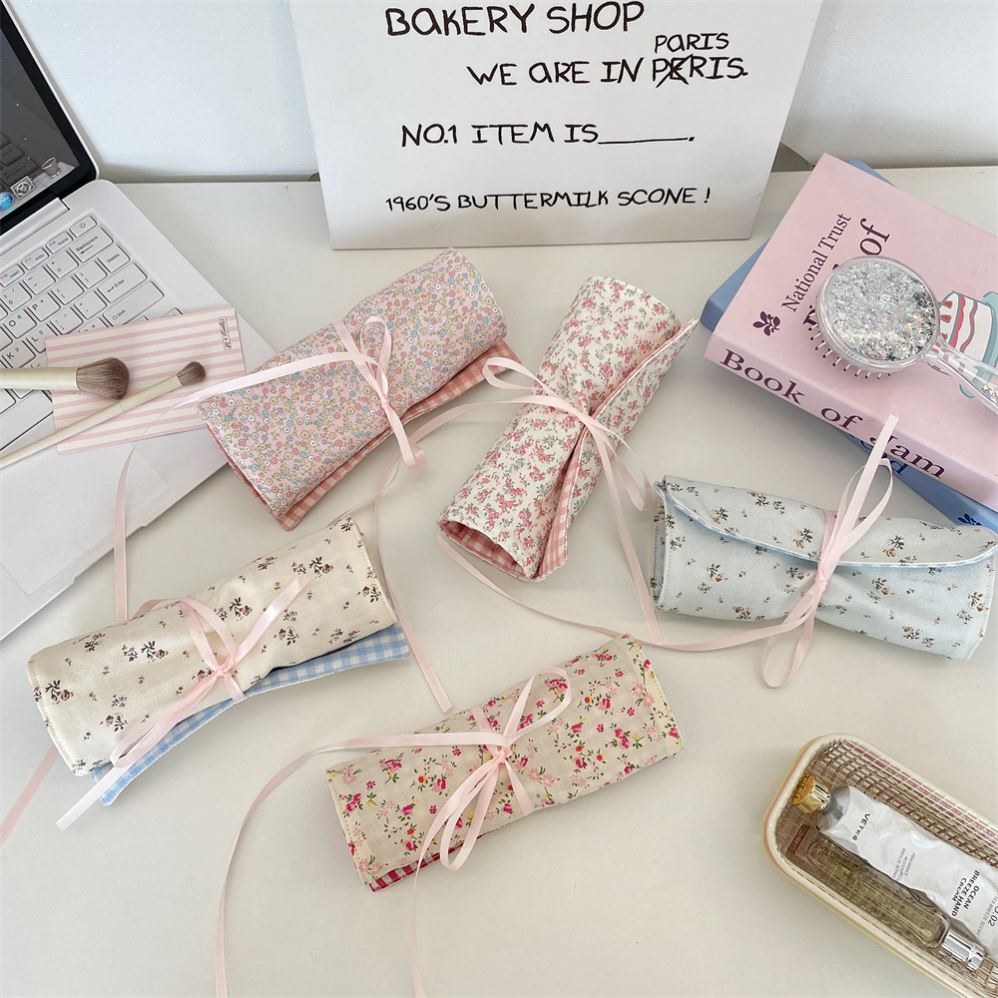 化妆刷收纳卷小套便携防尘旅行大容量小号刷子眉笔眼影刷收纳袋