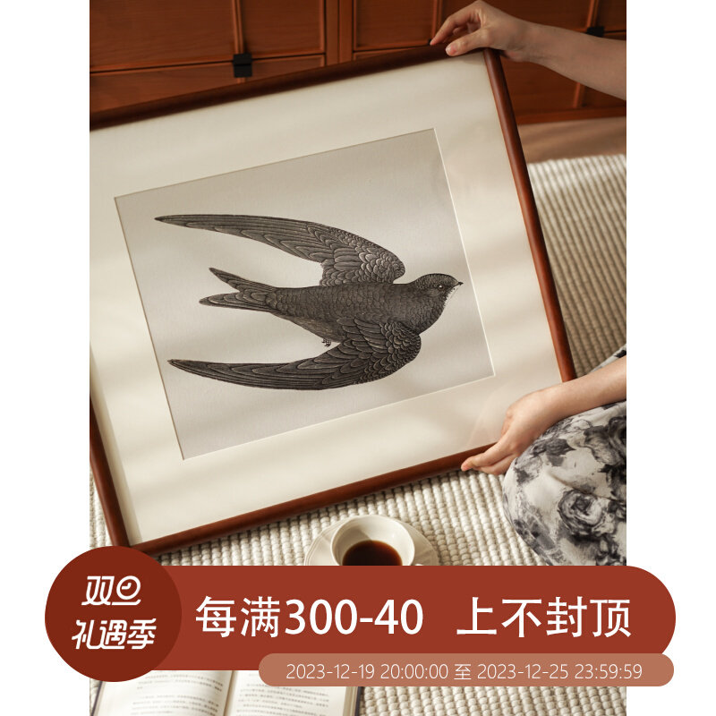 集木室物所/燕归来挂画装饰画客饭厅入户M玄关沙发背景墙落地画图片