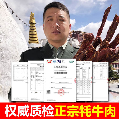 牦牛肉干正宗西藏特产风干牛肉干