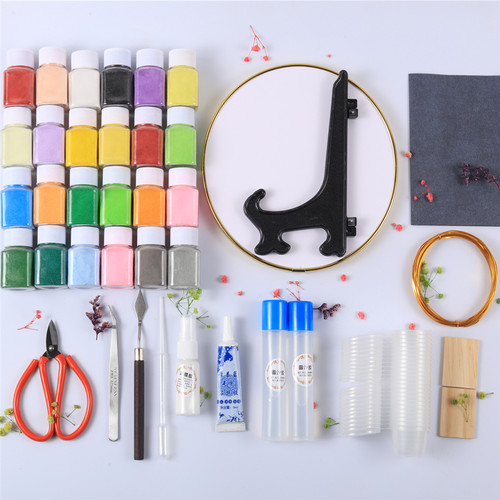 材料包掐丝珐琅尚品阁瓶装彩沙