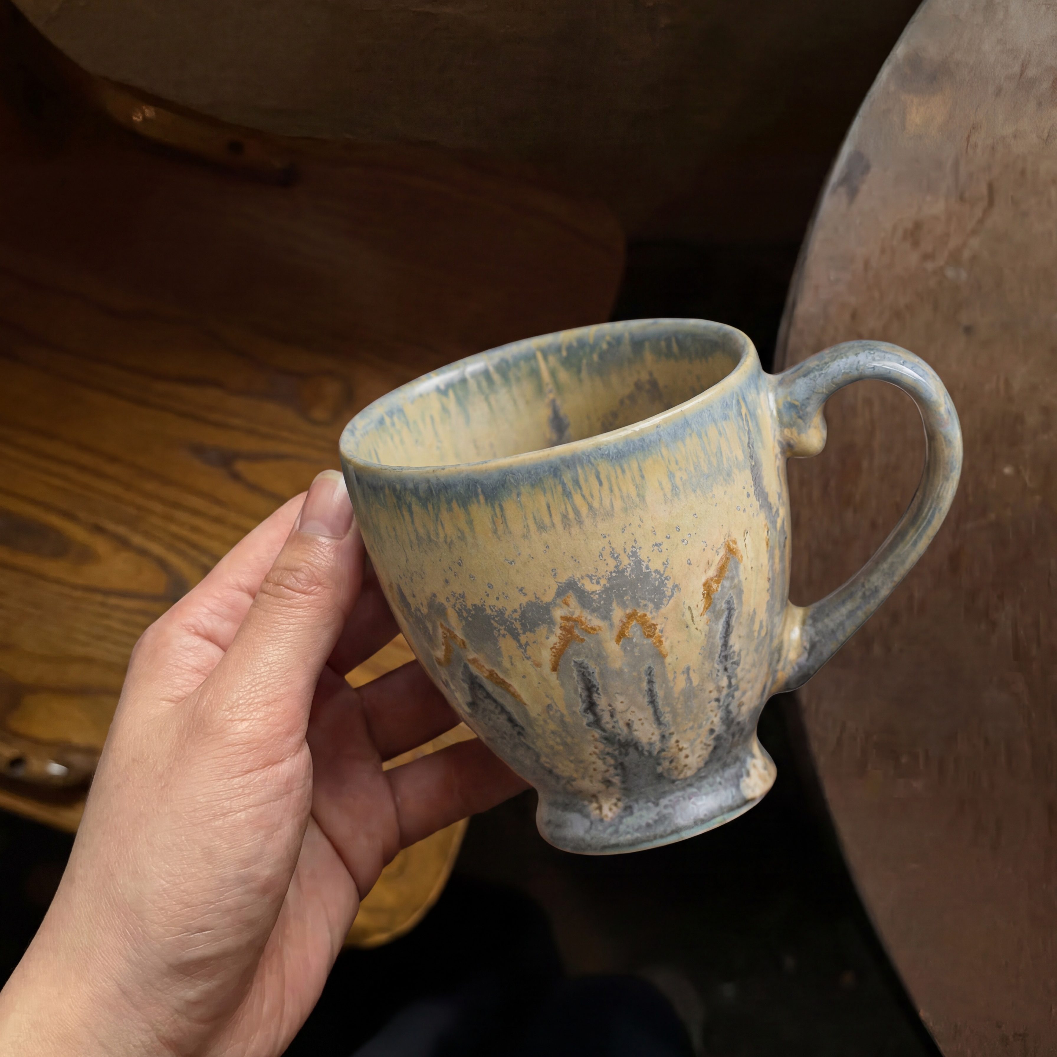 窑变杯子复古陶瓷马克杯手工小众咖啡杯办公室茶杯喝水杯子伴手礼