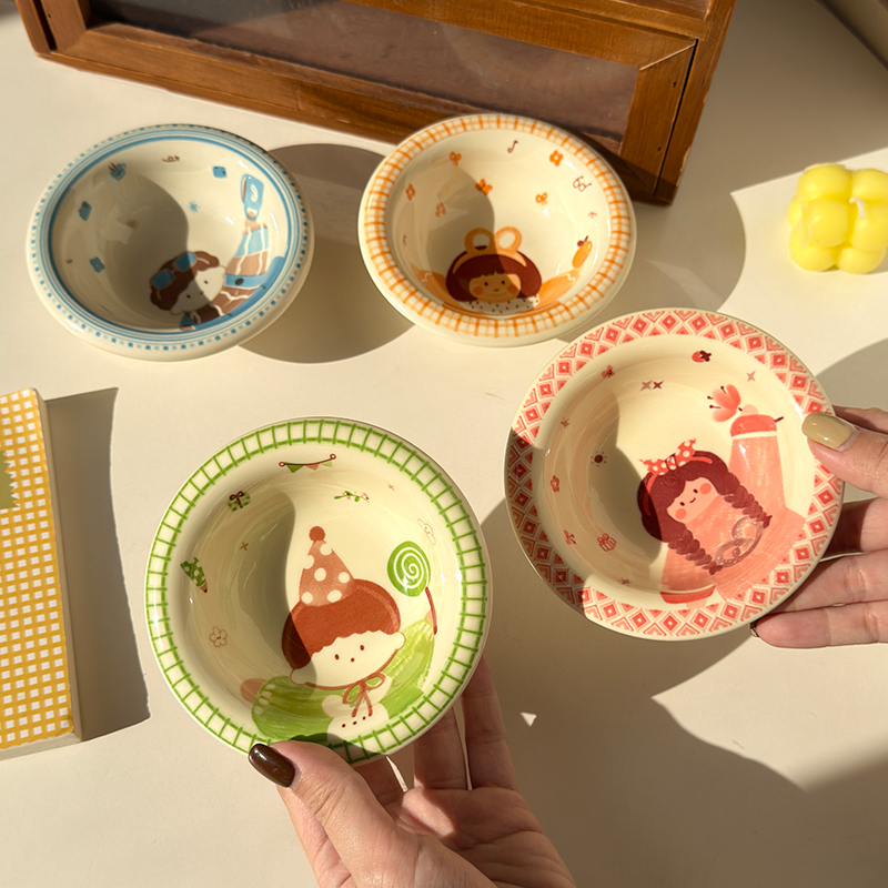 高颜值可爱猫狗碗迷你宠物罐头碗