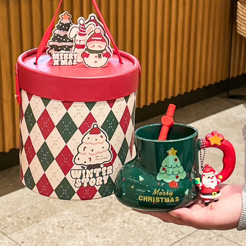 圣诞节生日礼物女生实用陶瓷杯子