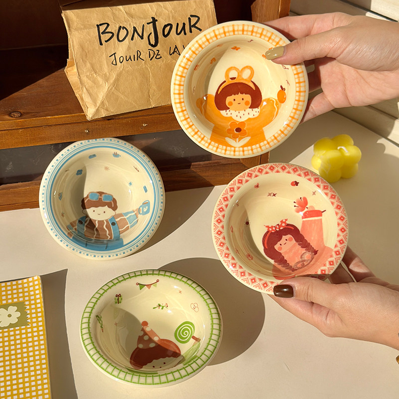 可爱陶瓷宠物碗猫咪迷你粮碗狗食盆喝水碗猫碗狗碗仓鼠碗不易打翻,宠物/宠物食品及用品,猫狗碗/慢食碗,淘宝优惠券,粉丝福利购,淘宝优惠卷