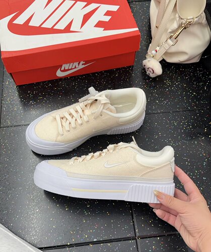 Nike/耐克 Court Leg acy Lift 女士耐磨厚底运动鞋 FZ2606-101