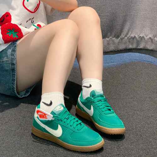 NIKE耐克正品Field General女士轻便翻毛皮休闲板鞋HJ6000-300