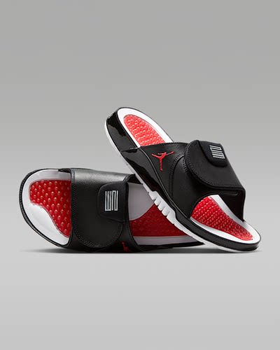 NIKE耐克男鞋2025秋新款JORDAN魔术贴运动休闲一字拖鞋FN2452-006