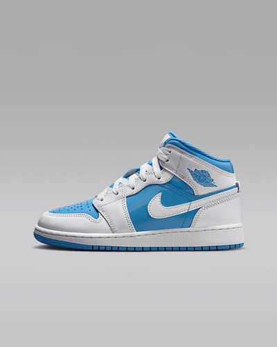 耐克/Nike Air Jordan 1 Mid AJ1白蓝百搭运动篮球鞋FZ3933-114