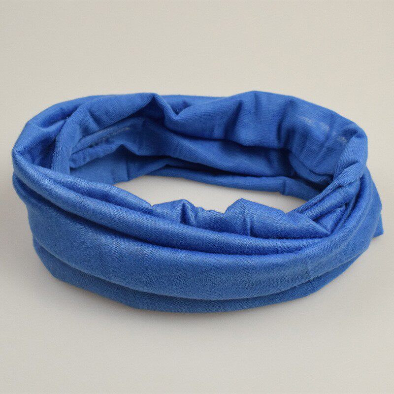 儿童纯色无缝魔术头巾户外防晒骑行面罩多功能钓鱼脖套23*30CM