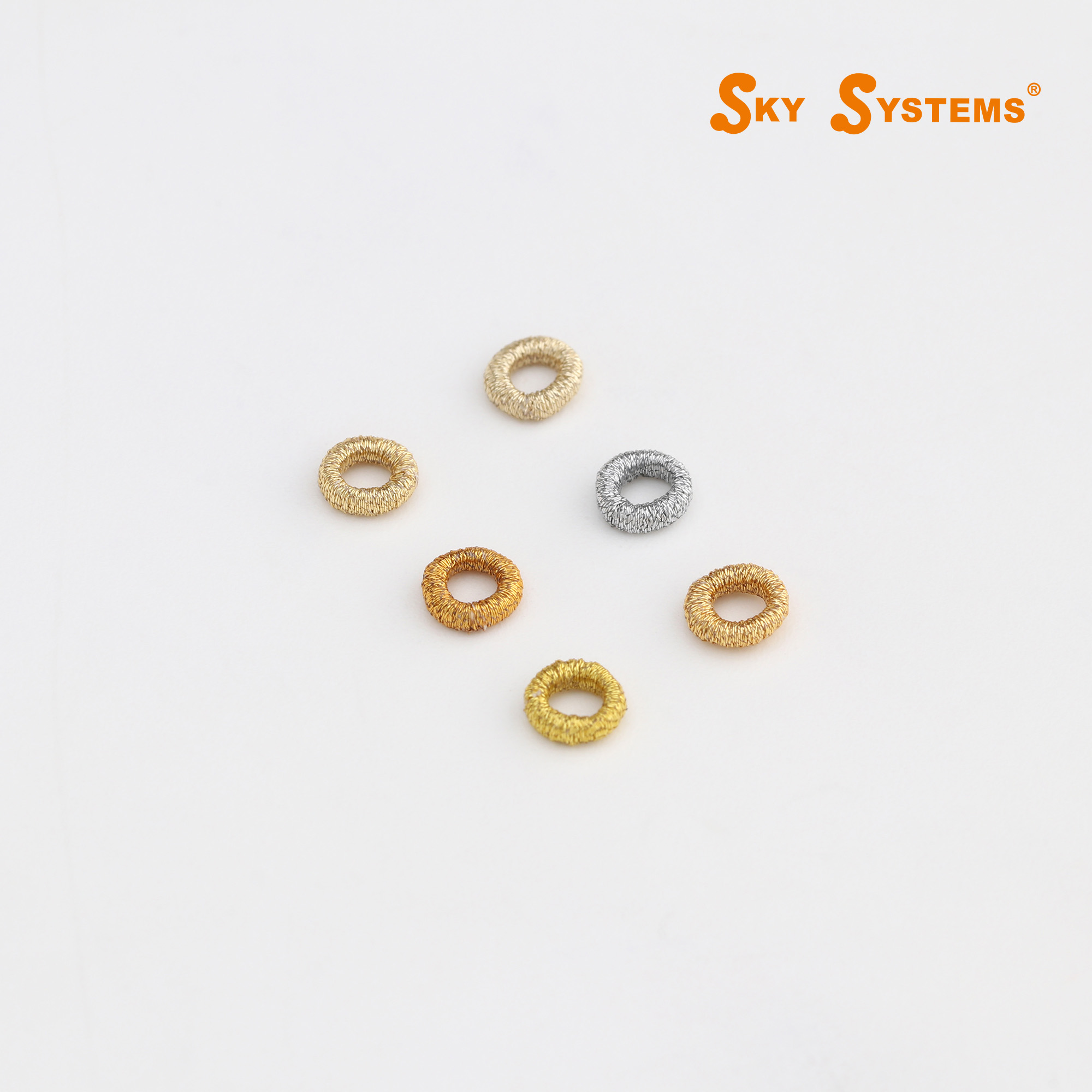 sky品牌1.2mm-2.5mm金银手工隔珠