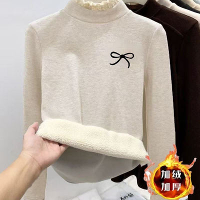 女童新款打底衫卫衣加绒加厚